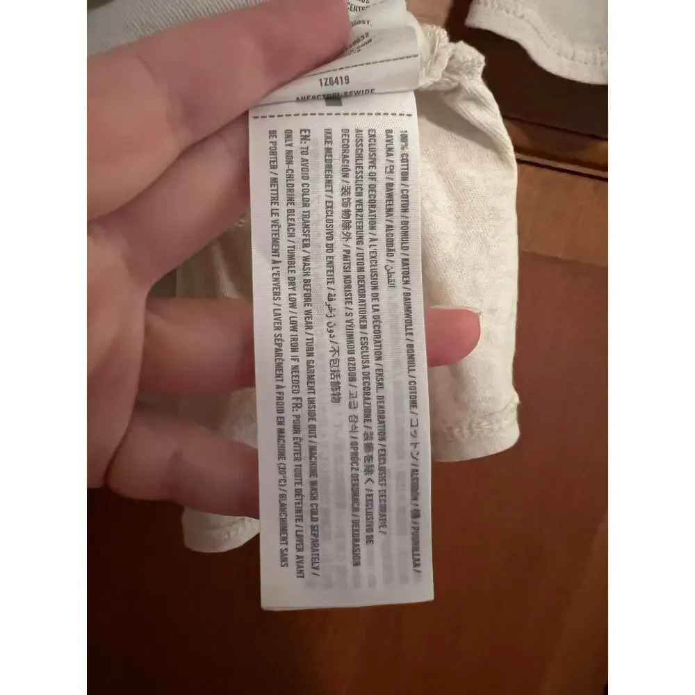 Abercrombie & Fitch Women's Off the Shoulder Blouse Bell Sleeve White Size XS - Picture 8 of 10